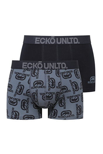 ECKO Navy Blue - Printed 2-Piece Boxer Set