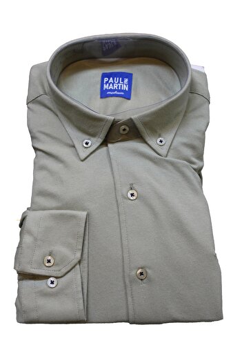 Paul Martin Men's Long Sleeve Knitted Shirt