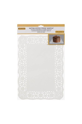 ANTBRO Set 10 paper holders Antbro® for cakes/pies, lace model, 35x25cm