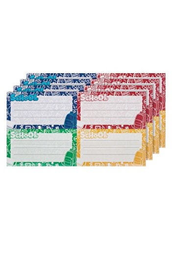 zola Self-adhesive labels, Zola®, multicolored School, 40 pieces