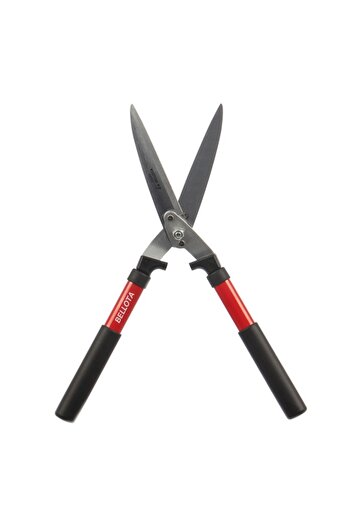 Bellota Hedge Trimming Shears, Straight Blades, Stainless Steel, Aluminum Handle, 546 mm, Gray and Red