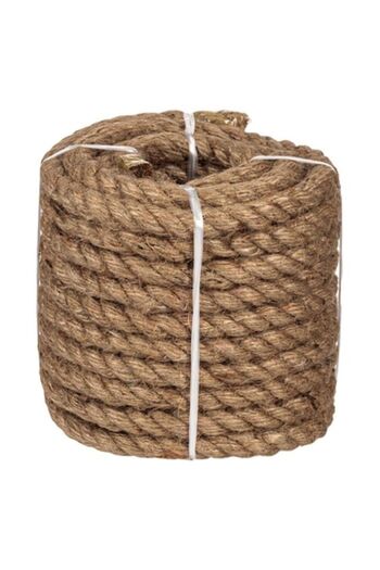 esimplu Resistant Cotton Twine for Unique Decorations, Multifunctional, Brown, 14mm x 12m