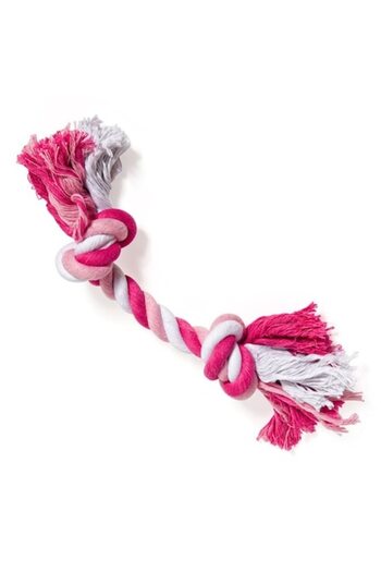 ANTBRO Jucărie pentru câini Antbro®, frânghie de bumbac, 30 cm, alb/albastru