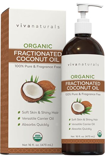 Viva Naturals Organic Fractionated Coconut Oil - 16 oz