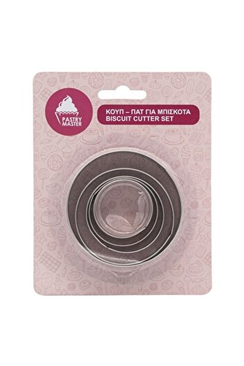 Jumbo Set 5 metal biscuit cutters, different sizes