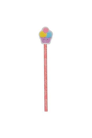 ANTBRO Set 3 Pencils with Ice Cream and Cupcake Figures, Colorful and Fun Design, Accessories for School an