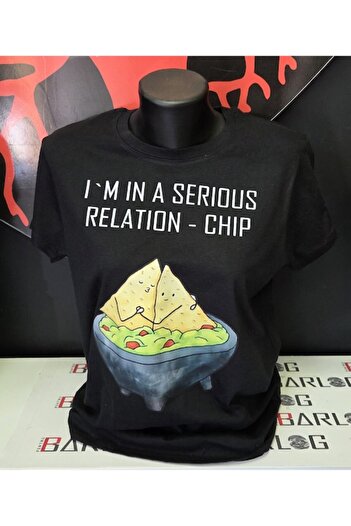 OEM T-shirt 'I’m in a serious relation-chip' XL