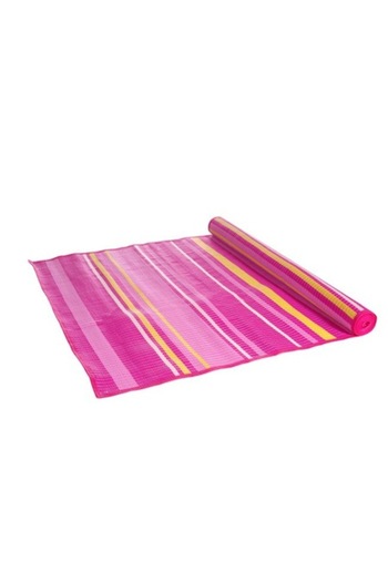 OEM Beach Mat with Pink, Yellow, and White Stripes, 180x72 cm