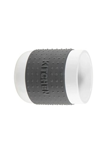 OEM Cutlery Holder, Ceramic, Ø 10.5 x 14 cm, White with Gray