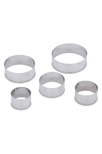 Jumbo Set 5 metal biscuit cutters, different sizes