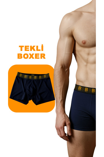 BRROS Men's Single Cotton Boxer Set – Comfortable and Flexible Underwear – Men's Boxer