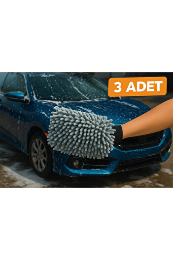 Rotanev 3Pcs Multi-Purpose Cleaning Gloves Car Washing Glass Washing