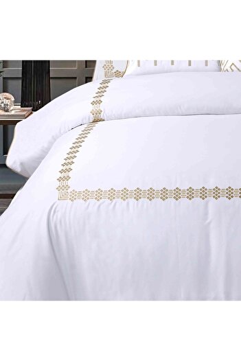 Orange Bed & Bath Zellige | 100% Cotton Double 11-Piece Duvet Set