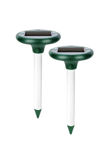 stuffix Set 2 Solar Lamps with Ultrasound Pest Repellent, Mice, Moles, Weasels, Rodents