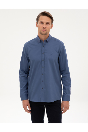 Pierre Cardin İndigo Regular Fit Uzun Kollu Gömlek 50316736-VR028