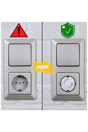 HERFİE 1 Piece Socket Cover Protector Blocker for Baby and Child Safety