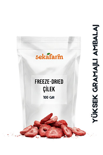 sekafarm Freeze Dry Strawberry, Freeze Dried Strawberry 100 Gr