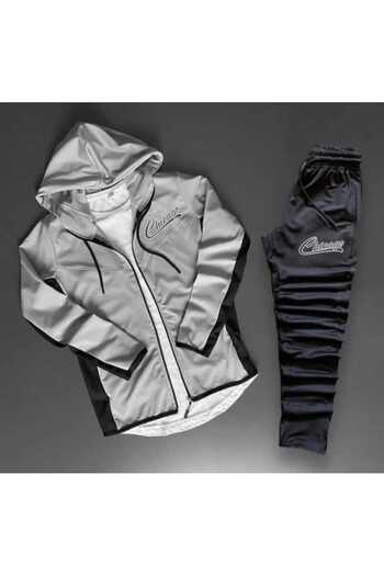 NOFLEN Ανδρικό σετ αθλητικής φόρμας Chicago Black Scuba Grey