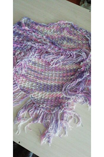 Papatyam Hand Knitted Dowry Shawl Crochet Shawl/ Bridal Shawl/ Knitted Shawl/Handmade Shawl/ Knitted/Crochet Embroidered/Glitter Thread