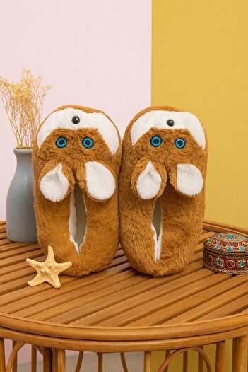 Moda Frato Hamster Plush Unisex Animal Slippers Home Shoes Pufidik