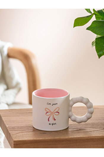 LC Waikiki Bow Printed Porcelain Mug 260 ml