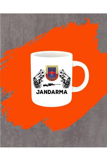 Laputa Tükkan Jandarma Written White Mug Cup