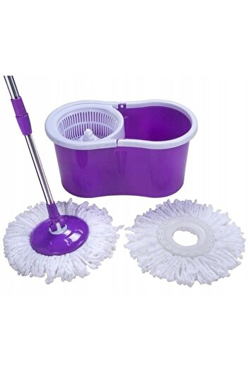Gonga Rotating Mop and Bucket Set 360 Spin Mop, 12 L Purple