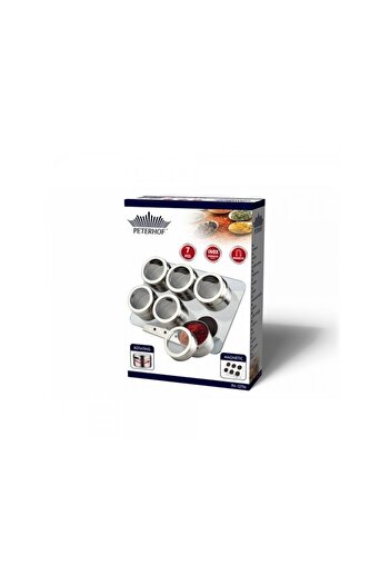 PETERHOF Set condimente cu suport magnetic PH-12796, 6 recipiente