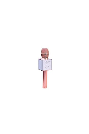 Gonga Wireless karaoke microphone, with built-in speaker, rose gold,