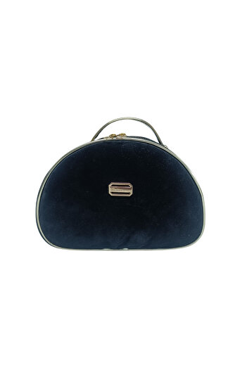 Maykis Suede Half Moon Travel and Makeup Bag