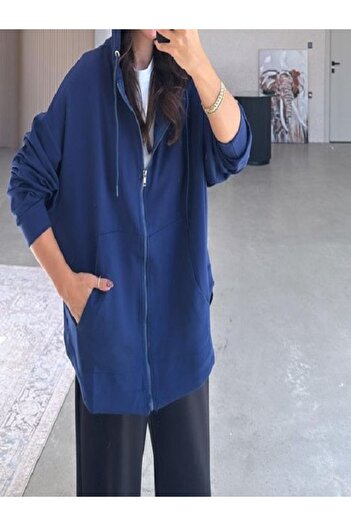 Özgürbutik Mobal Fabric Oversize Hooded Sweat