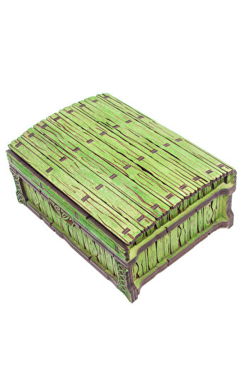 OEM Wooden jewelry box 180x135 mm, green color