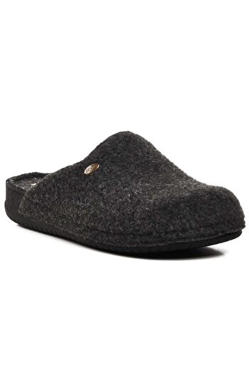 KOCAMANLAR Bento K-12115 Home Slippers Orthopedic Men's Slippers Black