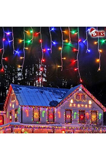 OEM Christmas Icicle Lights, 50 Meters, 1000 LEDs, Multicolor, Indoor/Outdoor, Waterproof, Intercon