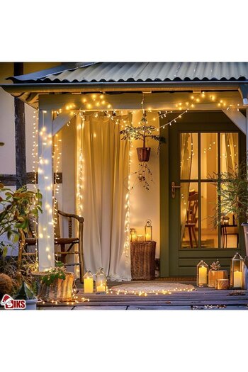 OEM Christmas LED Light String, 50m Length, 400 LEDs, Indoor/Outdoor, 8 Lighting Modes, Transparent