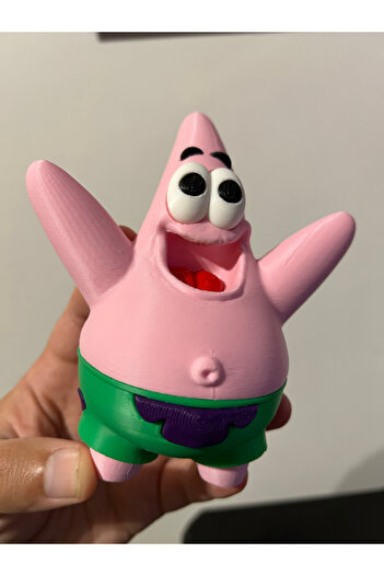 HasFar Tech Patrick Star Decorative Starfish Figurine – Colorful Tabletop Ornament