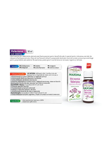 Maxima Valerian essential oil 5 ml, internal use,