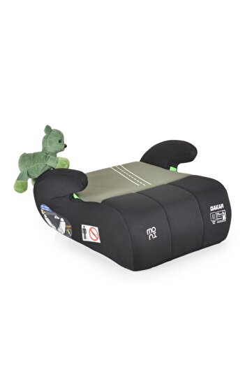 Moni Car Booster Seat Dakar Green, 125-150cm, Recommended Age 4+ Years