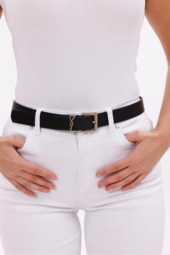 Mynoa Square Antique Buckle Women's Belt, Jacket Belt, Trouser Belt, Dress Belt.