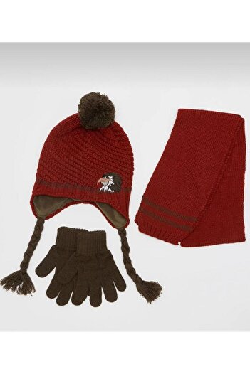 Wearflawless Weatrflawless 3-6 Years Old Boys' Scarf, Beanie, Gloves 3-Piece Set