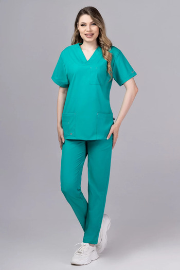 tag Cool Premium Women's Medical Suit, Surgical Green, L