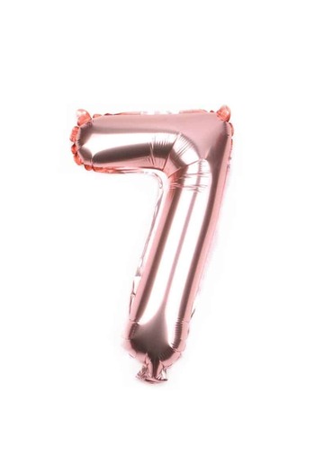 Baloane Vesele Balloon Cifra 7 Rose Gold 100 cm CFR1-7