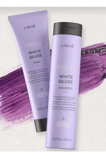 LAKMÉ Lakme Teknia Silver White Shampoo & Mask for Grey and Oily Hair 250 + 300 ml