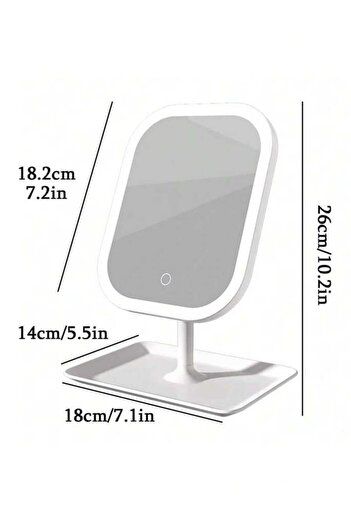 VEYA LED Lighted Makeup Mirror, Cosmetic Mirror with Light, Lighted Makeup Mirror for Travel, Beauty and Vanity Mirror with Light