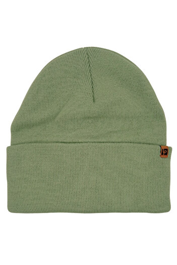 Sofist İstanbul Sage Green Unisex Basic Beanie Lp Collection Folded Sage Green Ribbed Knit Classic Beanie