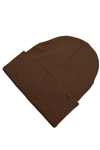 Sofist İstanbul Колекція Brown Unisex Basic Beanie LP Складний коричневий в'язаний класичний берет
