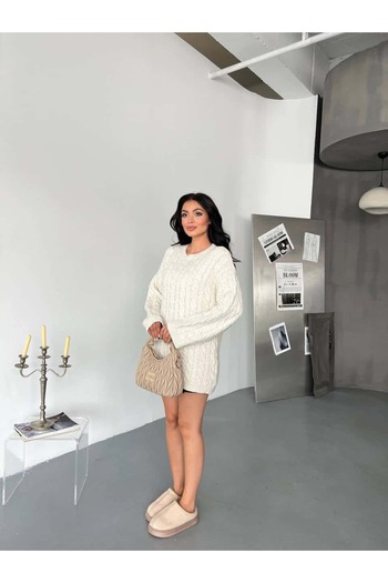 Pulli Collection Πλεκτό πουλόβερ με χοντρό πλέγμα