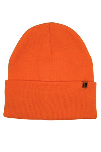 Sofist İstanbul Orange Unisex Basic Beanie Lp Collection Folded Orange Ribbed Knit Classic Beanie