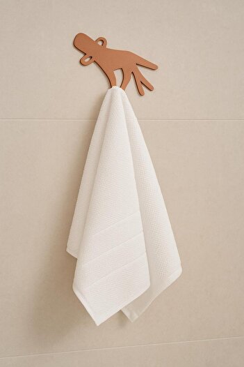 VENON Copper Decorative Hand Figured Wall Towel Holder Bathroom & Kitchen Hanger Rack Towel Rack Metal