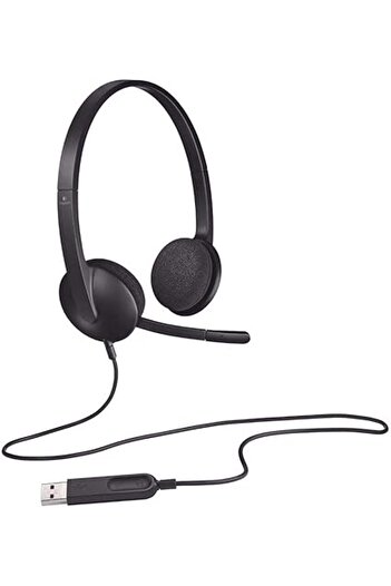 Generic USB Stereo Computer Headset – Noise-Cancellation, Compatible with PC & Mac